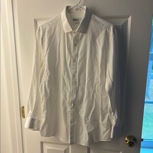 Bar III White Dress Shirt - Slim Fit Stretch